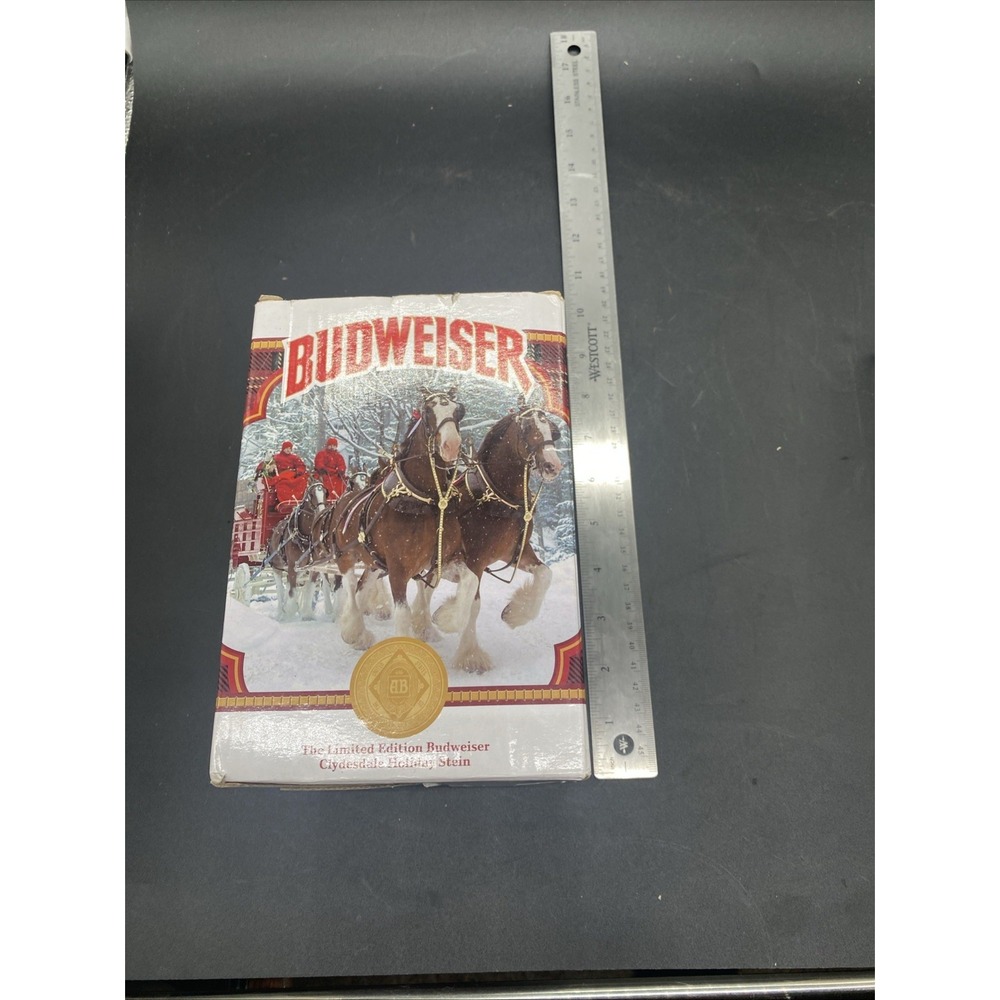 2021 Budweiser Clydesdale Holiday Stein Limited Edition Collectible US